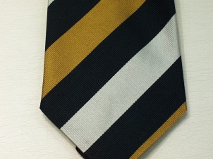 Royal Yeomanry handmade Silk striped tie pls - Click Image to Close